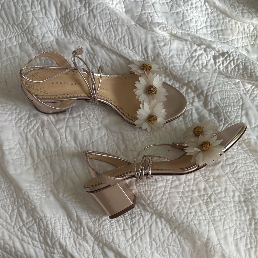 Charlotte Olympia Tara Daisy Sandals *IMPERFECT* - 36.5